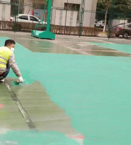 钦州球场地面翻新